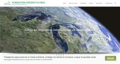 Desktop Screenshot of fundacionoxigenoglobal.org