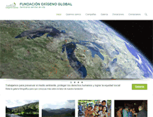 Tablet Screenshot of fundacionoxigenoglobal.org